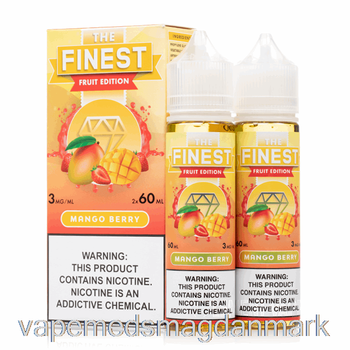 Vape Uden Nikotin Mangobær - Den Fineste Frugtudgave - 120ml 0mg
